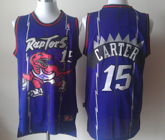 NBA Toronto Raptors 15 Vince Carter New Revolution 30 Swingman Soul Throwback Purple Jersey